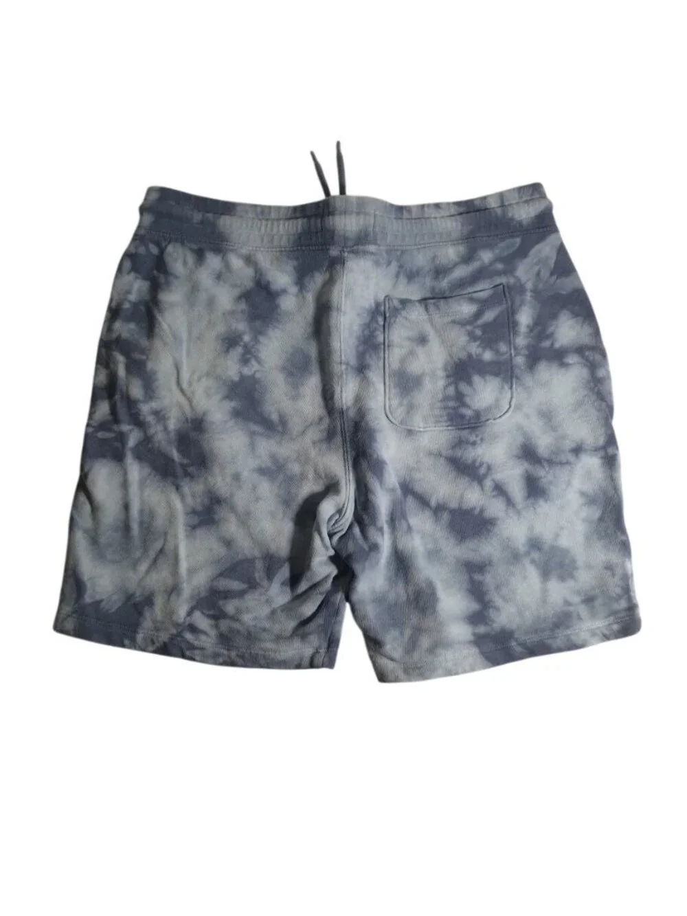 Old Navy Men Tie Dye Drawstring Sweat Shorts Soft Cotton Medium Blue Athletic